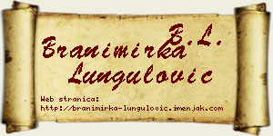 Branimirka Lungulović vizit kartica